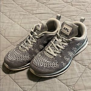 APL Silver Metallic Running Shoes